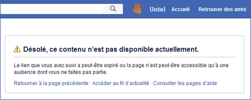 "ce contenu n'est pas disponible"