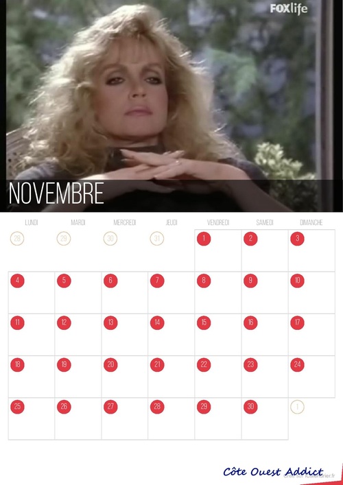 Calendrier avec Abby .