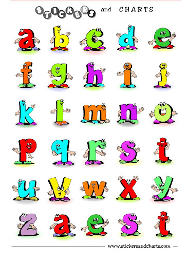 Stickers and Charts- Alphabet