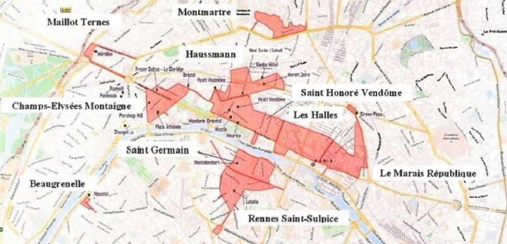 Travail dominical: la carte des zones touristiques internationales se  précise à Paris - Challenges