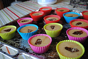 Muffins au caramel et éclat de nougatine