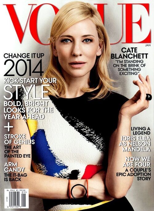 Cate Blanchett glamour en couverture du Vogue US