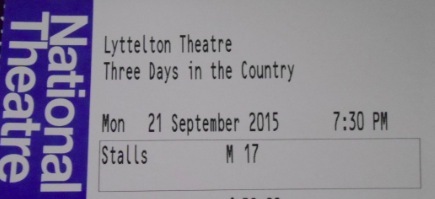 Three days in the country national theatre John Simm Mark Gatiss