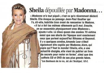 Actualité Sheila 2017 / Message du 05 janvier