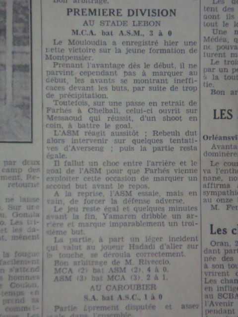 d 30.10.1933 stade lebon mca-asm 3-0
