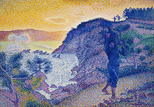 Le retour du pêcheur, 1896, par le peintre Henri-Edmond Cross