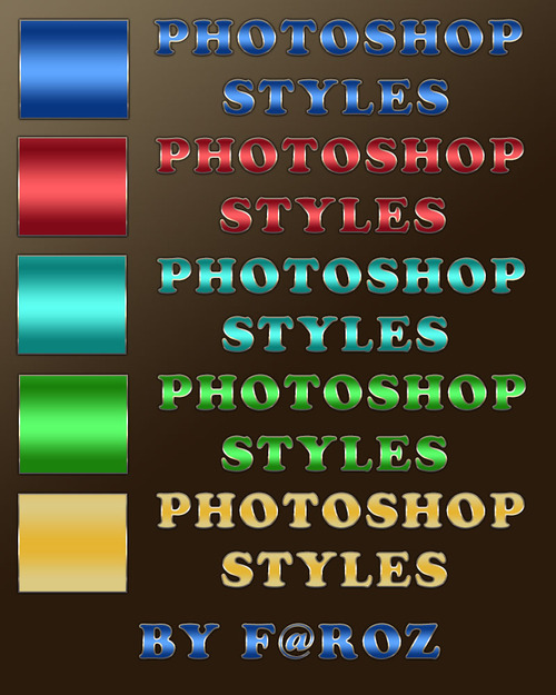 Best Color Photoshop Layer Styles
