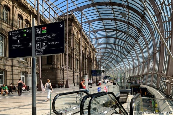 La verrière de la gare de Strasbourg