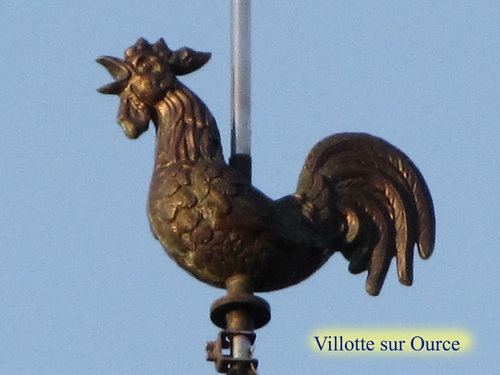 Coqs de clochers dans le canton de Châtillon sur Seine..