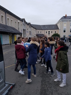 Récolte au collège St Augustin à Angers le 19/12/2019