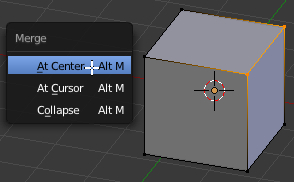 Le menu Merge avec sélection par boîte ou cercle de sélection