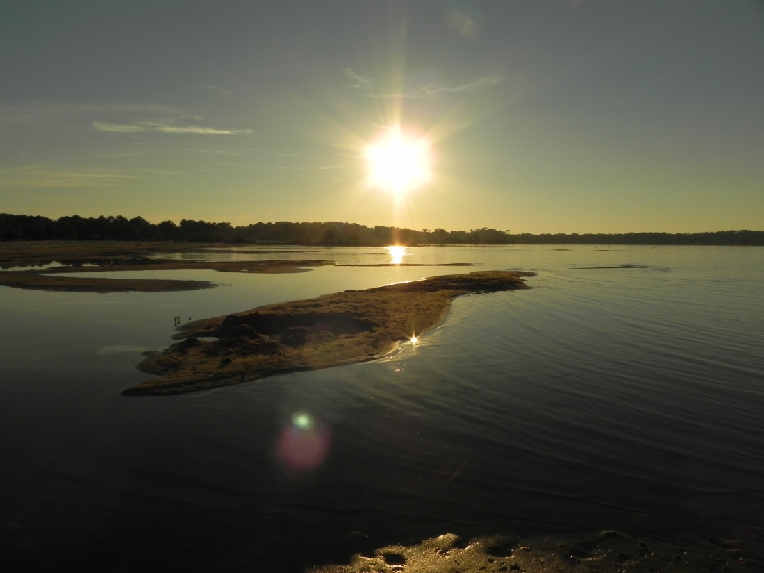 Coucher de soleil au lac de Biscarosse