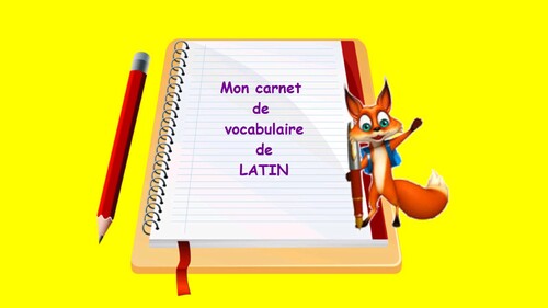Carnet de vocabulaire de Latin