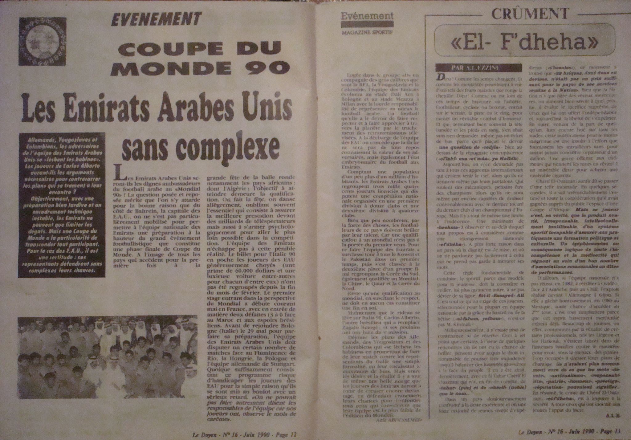 N° 16  Juin 1990