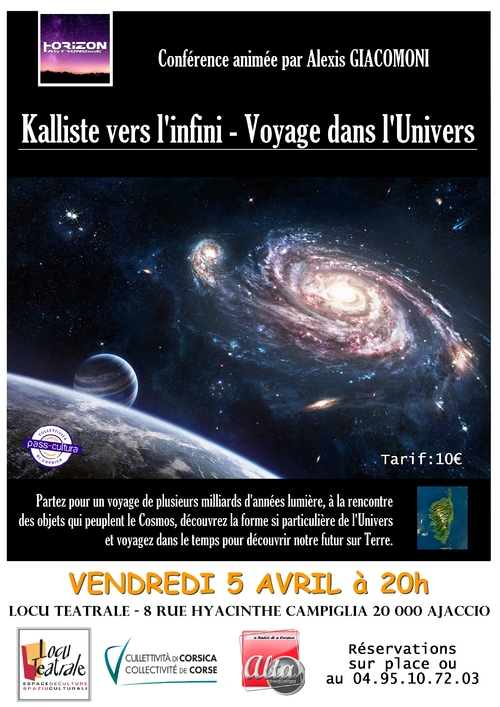 05 Avril 2019 à 20h - Conférence d'astronomie