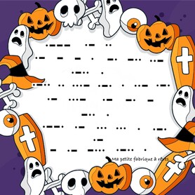 Escape Game d'Halloween maison: message codé