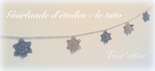   ☆  ★  ☆ Guirlande d'étoiles (tuto)   ☆  ★  ☆