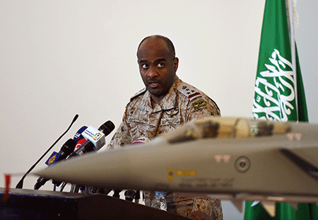 Le porte-parole saoudien, le général Ahmed al-Assiri