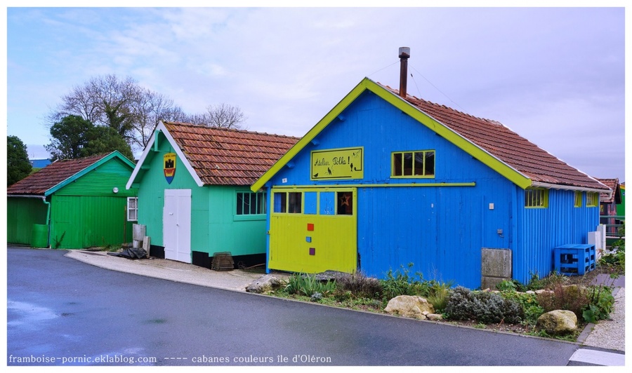 Cabanes colorées de l'île d'Oléron