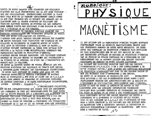 Microscope N°6 magnetisme astronomie et vie E.T intelligente