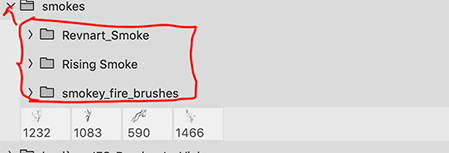 Les pinceaux et la gomme sur CC 2018