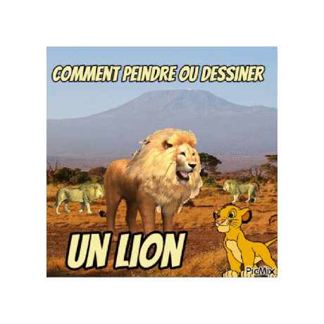 Dessin et peinture - vidéo 3898 : Comment peindre ou dessiner le roi des animaux ( le lion ) ? - pastels, crayons pastel et panpastels.