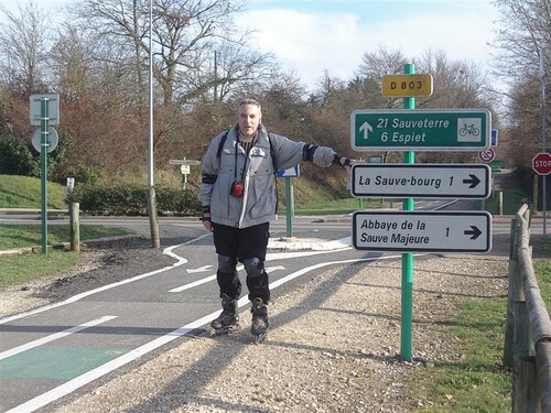 Préambule sur des photos de promenade en Roller ...