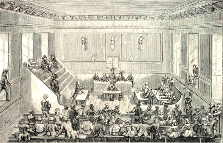 Une séance du Tribunal Révolutionnaire sous la Terreur.