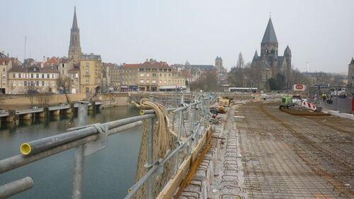 La saignée : entre l'ancienne gare et l'hôpital Belle-Isle