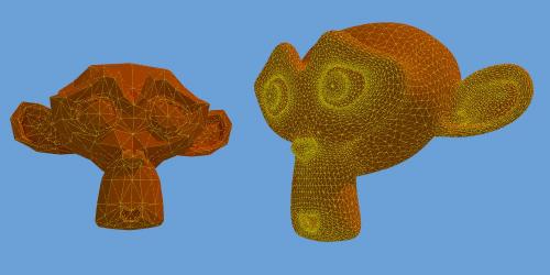 Rendu avec Size sur 0.001 dans le node wireframe