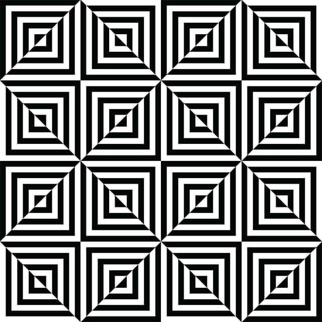 L’illusion d'optique des nouveaux carrés.