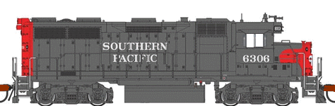 GP35 Southern Pacific 6306 droit