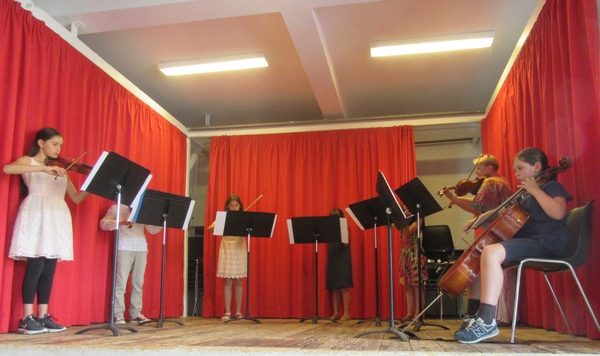 Les stagiaires de Patricia Leblanc, à Laignes, ont démontré leur aisance au violon et au violoncelle