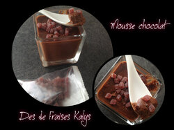mousse au chocolat / fraise & nouveau partenaire Kalys Gastronomie