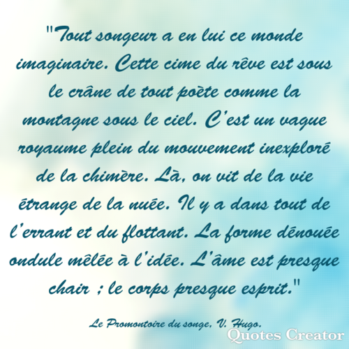 Citation sur le songe