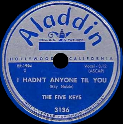 The Five Keys : CD " The Aladdin Singles 1951-1956 " Soul Bag Records DP 45 [ FR ]