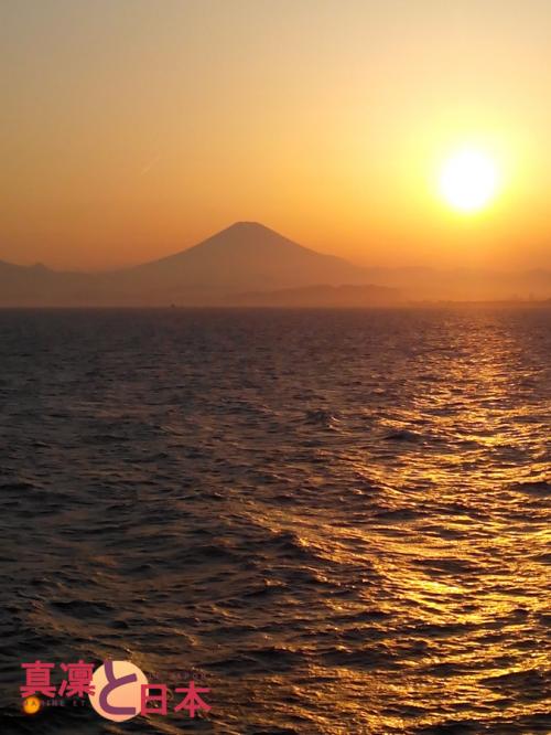 Coucher de soleil et Mont Fuji