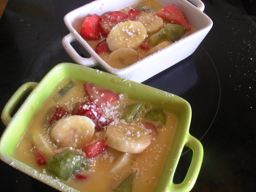 Gratin de fruits frais