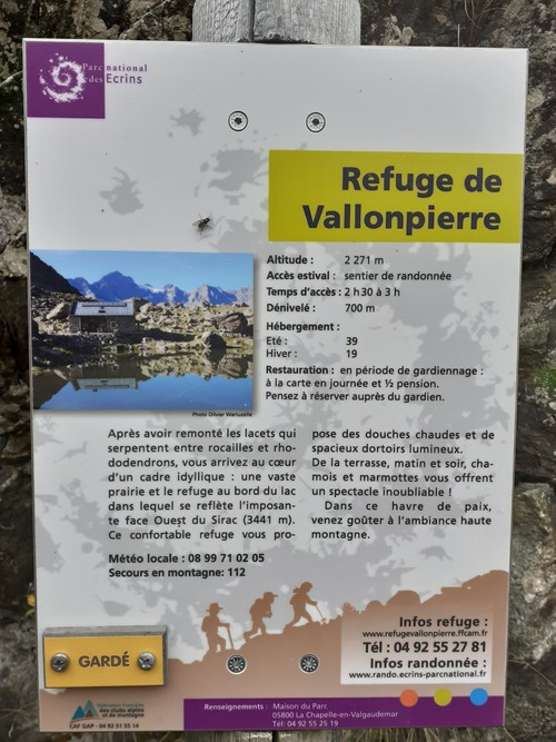 Valgaudemar - Refuge de Vallonpierre