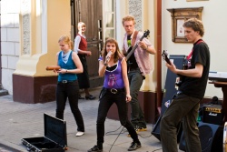 Musician street day in Vilnius