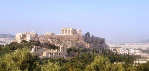 Vue de l'Acropole depuis la colline de Philopappos