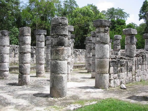 Les Mille colonnes de Chichen Itza