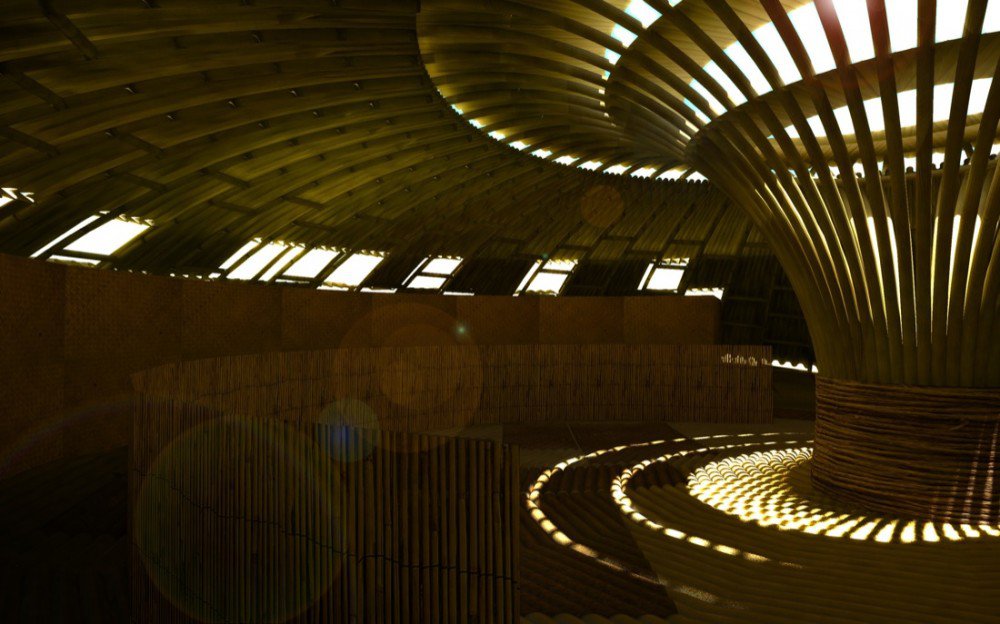 Bamboo Shelter by Esan Rahmani + Mukul Damle