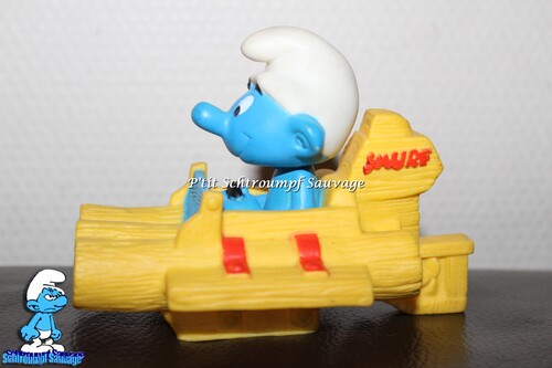 Jouets pour le bain Schtroumpf au radeau WALLACE BERRIE DANARA