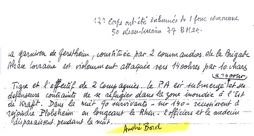 * Trésor d'archives....André Bord - Résistant et ancien de la Brigade Alsace-Lorraine