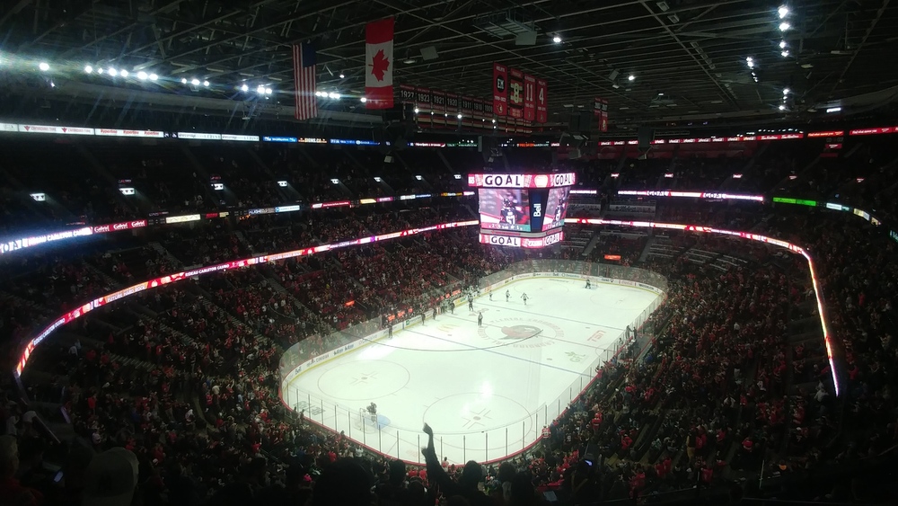 Dallas Stars versus Ottawa Senators at Canadian Tire Centre in Kanata, Ontario on October 24th 2022