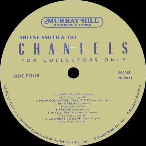 Arlene Smith & The Chantels : Album " Arlene Smith & The Chantels Box Set " Murray Hill Records 000385 [ US ]