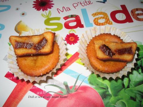 Muffins aux yaourt fourrés aux confits de papaye