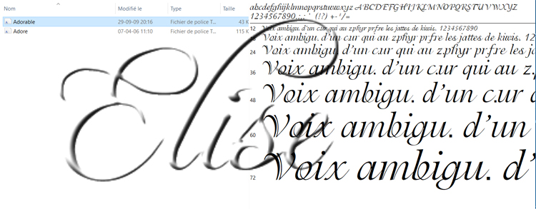 Installer des polices d'écriture