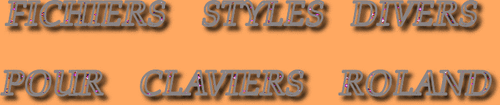 STYLES DIVERS CLAVIERS ROLAND SÉRIE 19377